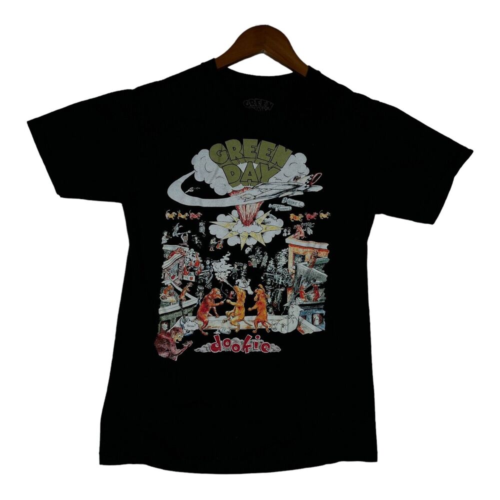 Men's Green Day Dookie 1994 Tour Black T Shirt Brockum Rock Band sz S